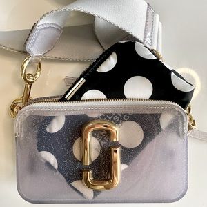 Authentic Marc Jacobs Jelly Snapshot (Silver Glitter)